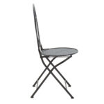 Τραπεζαρία Walen pakoworld σετ 3τεμ μέταλλο μαύρο - Image 3