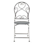 Τραπεζαρία Walen pakoworld σετ 3τεμ μέταλλο μαύρο - Image 4