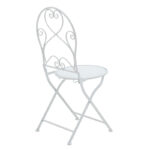 Τραπεζαρία Walen pakoworld σετ 3τεμ μέταλλο λευκό - Image 2