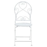 Τραπεζαρία Walen pakoworld σετ 3τεμ μέταλλο λευκό - Image 4