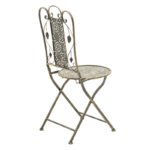 Τραπεζαρία Drill pakoworld σετ 3τεμ μέταλλο χρώμα χαλκού antique - Image 2