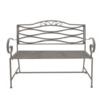 Παγκάκι Benko pakoworld μέταλλο σε μπρονζέ απόχρωση 114x45x95εκ