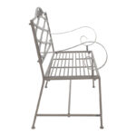 Παγκάκι Benko pakoworld μέταλλο σε μπρονζέ απόχρωση 114x45x95εκ - Image 2