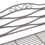 Παγκάκι Benko pakoworld μέταλλο σε μπρονζέ απόχρωση 114x45x95εκ - Image 3