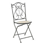 Τραπεζαρία Sellis pakoworld σετ 3τεμ μωσαικό-μέταλλο μαύρο