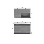 Κουζίνα Alina Σετ 2.8 (δυνατ. επέκτασης) Σονόμα-Μόκκα Σετ4 κουτιών (2.8 τρέχ. Μέτρα) - Image 2