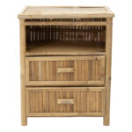 Κομοδίνο Ofra pakoworld bamboo φυσικό 56x46x69εκ - Image 2