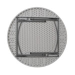 Τραπέζι μονοκόμματο catering-συνεδρίου Comfort pakoworld λευκό στρόγγυλο Φ150x74εκ