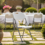 Καρέκλα catering-συνεδρίου πτυσσόμενη Zora pakoworld λευκό