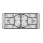 Τραπέζι catering Rodeo pakoworld πτυσσόμενο-βαλίτσα λευκό 240x76x74εκ - Image 2