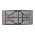 Τραπέζι catering-συνεδρίου Aprilia pakoworld λευκό μονοκόμματη επιφάνεια 198x90x74εκ - Image 2