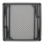 Τραπέζι catering Comfort pakoworld πτυσσόμενο σε λευκή απόχρωση 80x80x74εκ