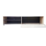 Έπιπλο TV Solo 163x41x38cm Sonoma με Wenge και MDF Καμπυλωτό τελείωμα στις πόρτες - Image 2