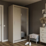 Ντουλάπα Linea Cashmere με καθρέφτη 120x60x215cm