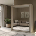 Ντουλάπα Reflex Cashmere με καθρέφτη 180x60x215cm