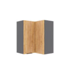 Craft Πάνω Ντουλάπι Γωνιακό Χρυσό Δρυς 60-60x30x72cm