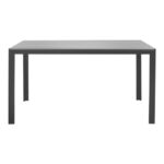 Τραπέζι Nares pakoworld αλουμίνιο ανθρακί-plywood γκρι 140x80x72.5εκ