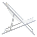 Σεζλόνγκ επαγγελματική Corte pakoworld αλουμίνιο λευκό-textilene μπεζ - Image 2