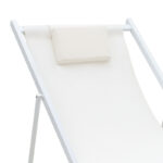 Σεζλόνγκ επαγγελματική Corte pakoworld αλουμίνιο λευκό-textilene μπεζ - Image 4