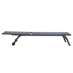 Ξαπλώστρα Jaipur pakoworld αλουμίνιο-textilene ανθρακί - Image 2