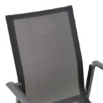 Πολυθρόνα κήπου Dashiell pakoworld αλουμίνιο μαύρο textilene μαύρο 71x58x94εκ - Image 4