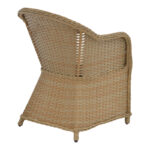 Tραπεζαρία Hadrian-Keir pakoworld σετ 7τεμ καφέ rattan-μπεζ textilene-καφέ αλουμίνιο 180x90x72εκ - Image 2