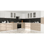 CHARLOTΤE Πάνω Ντουλάπι Με Τζάμι 60x30.5x71.8εκ με μεταλλικά χερούλια Λευκό - Image 2