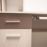 Γραφείο Cross Λευκό Latte-Mόκκα 120x59,2x202εκ - Image 2