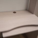 Γραφείο Cross Λευκό Latte-Mόκκα 120x59,2x202εκ - Image 3