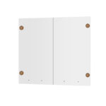 Άνω Πορτάκια Charlotte Λευκό 80x71.8x1.6cm - Image 2