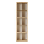 Βιβλιοθήκη Oteca 10θέσεων pakoworld oak 51.1x25.4x180εκ - Image 3