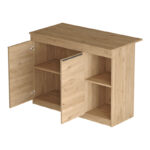 Τραπέζι-πάγκος κουζίνας Kogile pakoworld σε φυσική απόχρωση 120x60x88.2εκ - Image 3