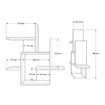 Ραφιέρα τοίχου Nogara pakoworld σε φυσική-λευκή απόχρωση 62.6x14.5x66.2εκ - Image 4