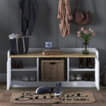 Έπιπλο εισόδου-παπουτσοθήκη Arthur I pakoworld 8 ζευγών λευκό-καρυδί 120x40x45εκ - Image 3