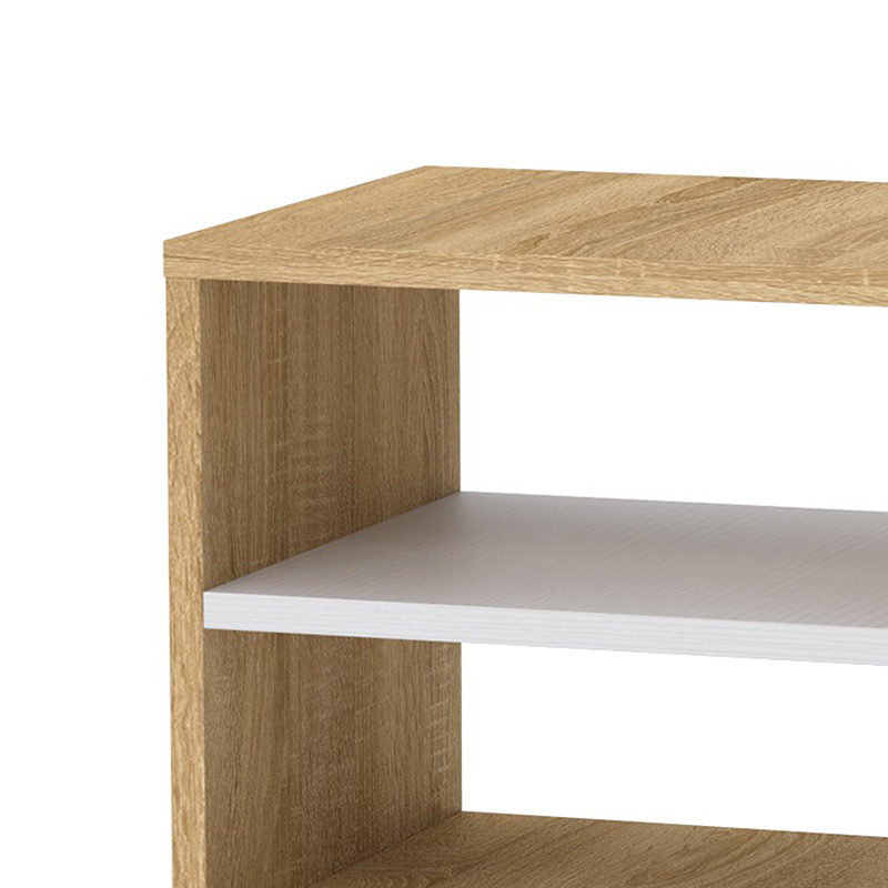 184-000001-1 Κομοδίνο Mason pakoworld sonoma-λευκό 40x32x40εκ - Image 1