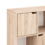 Βιβλιοθήκη Bookel pakoworld σε sonoma απόχρωση 59.6x27.5x60.4εκ - Image 3