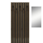 Έπιπλο εισόδου Arika pakoworld λευκό-sonoma 100x37x199.5εκ - Image 2