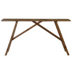 Κονσόλα Roosevelt pakoworld καρυδί ξύλο πεύκου 35mm καρυδί 119x29x80εκ - Image 2