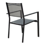 Τραπεζαρία κήπου Nares-Moly σετ 7τεμ pakoworld αλουμίνιο ανθρακί--textilene γκρι - Image 2