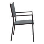 Τραπεζαρία κήπου Nares-Moly σετ 7τεμ pakoworld αλουμίνιο ανθρακί--textilene γκρι - Image 3