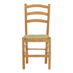 Καρέκλα καφενείου με ψάθα Marf-Charchie pakoworld μασίφ ξύλο οξιάς λούστρο καρυδί 41x42x92εκ - Image 3