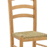 Καρέκλα καφενείου με ψάθα Marf-Charchie pakoworld μασίφ ξύλο οξιάς λούστρο καρυδί 41x42x92εκ - Image 4