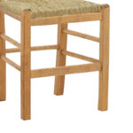 Καρέκλα καφενείου με ψάθα Marf-Charchie pakoworld μασίφ ξύλο οξιάς λούστρο καρυδί 41x42x92εκ - Image 5