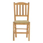 Καρέκλα καφενείου με ψάθα Damnir-Charchie pakoworld μασίφ ξύλο οξιάς λούστρο καρυδί 41x42x92εκ - Image 4