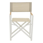 Τραπεζαρία Mabu-Nares σετ 7τεμ pakoworld λευκό αλουμίνιο και plywood σε φυσικό χρώμα 180x90x72.5εκ - Image 4