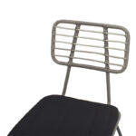 Τραπεζαρία Naoki - Kliton σετ 5τεμ pakoworld ανθρακί αλουμίνιο και μέταλλο σε μαύρη απόχρωση 80x80x74εκ - Image 5