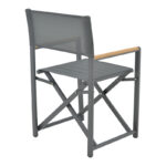 Τραπεζαρία Kliton-Mabu σετ 5τεμ pakoworld αλουμίνιο σε ανθρακί απόχρωση 80x80x74εκ - Image 2