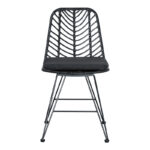 Τραπεζαρία Kliton-Naoki σετ 5τεμ pakoworld ανθρακί αλουμίνιο και μέταλλο σε μαύρη απόχρωση 80x80x74εκ - Image 2