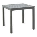 Τραπεζαρία Kliton-Naoki σετ 5τεμ pakoworld ανθρακί αλουμίνιο και μέταλλο σε μαύρη απόχρωση 80x80x74εκ - Image 4