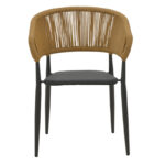 Τραπεζαρία Kliton-Raven σετ 5τεμ pakoworld αλουμίνιο σε ανθρακί απόχρωση 80x80x74εκ - Image 4